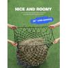 Harrison Howard Slow Feed Hay Net Horse 2 Pcs Horse Feeding Supplies Grass Green 40″ Length with 2″ Holes(Black-Blue)