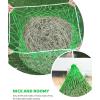 Harrison Howard Slow Feed Hay Net Horse 2 Pcs Horse Feeding Supplies Grass Green 40″ Length with 2″ Holes(Bright Green)