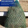 Harrison Howard Slow Feeder Hay Net for Horses and Goats – 2″x2″ Mesh for Controlled Grazing Grass Green