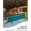 Harrison Howard Stall Guard for Aisle Home Barn Use with Sturdy Spring Hooks and D-Rings Adjustable Straps Aisle Stall Guard for Horses Black(Dark Teal)