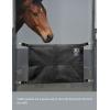 Harrison Howard Stall Guard for Horse Barn with Adjustable Straps and Sturdy Spring Hooks Included Horse Stall Guard, Black(Black)