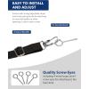 Harrison Howard Stall Guard for Horse Barn with Adjustable Straps and Sturdy Spring Hooks Included Horse Stall Guard, Black(Navy)
