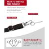 Harrison Howard Stall Guard for Horse Barn with Adjustable Straps and Sturdy Spring Hooks Included Horse Stall Guard, Black(Red)