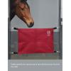 Harrison Howard Stall Guard for Horse Barn with Adjustable Straps and Sturdy Spring Hooks Included Horse Stall Guard, Black(Red)