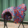 Harrison Howard Stretchy Saddle Cover Keep Saddle Scratch-and-Dust Free Multi-Prints GP/CC Saddle Cover-Chic Blue(Entwined)