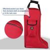 Harrison Howard Tall Boot Carry Bag Protect Rider Boots for Shows Competition Travel Long-lasting Boot Bag Black(Red)