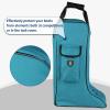 Harrison Howard Tall Boot Carry Bag Protect Rider Boots for Shows Competition Travel Long-lasting Boot Bag Black(Teal)