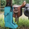 Harrison Howard Tall Boot Carry Bag Protect Rider Boots for Shows Competition Travel Long-lasting Boot Bag Black(Teal)