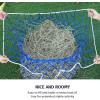 Tackmore Slow Feed Hay Net for Horses 40’’ Hay Bag Horse hay Feeder Net with 2’’ Holes Black(Blue)