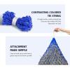 Tackmore Slow Feed Hay Net for Horses 40’’ Hay Bag Horse hay Feeder Net with 2’’ Holes Black(Blue)
