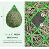 Tackmore Slow Feed Hay Net for Horses 40’’ Hay Bag Horse hay Feeder Net with 2’’ Holes Black(Bright Green)