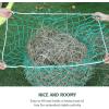 Tackmore Slow Feed Hay Net for Horses 40’’ Hay Bag Horse hay Feeder Net with 2’’ Holes Black(Grass Green)