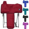 Harrison Howard 600 Denier Splash-Resistant Protective Saddle Cover Protection from Scratches, Direct Sunlight, and Dust/Debris Keeps Saddle in Pristine Condition-Red(Red)