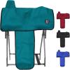 Harrison Howard 600 Denier Splash-Resistant Protective Saddle Cover Protection from Scratches, Direct Sunlight, and Dust/Debris Keeps Saddle in Pristine Condition-Red(Teal)