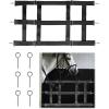 Harrison Howard Adjustable Poly 3-Slat Stall Guards for Horse Barns Stall Guard for Horses Home Barn Use Stall Guard Black(Black)
