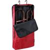 Harrison Howard Bridle/Halter Bag with 3 Prong Tack Rack Sturdy Waterproof Fabric Horse Tack Carry Bag-Navy(Burgundy)