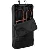 Harrison Howard Bridle/Halter Bag with 3 Prong Tack Rack Sturdy Waterproof Fabric Horse Tack Carry Bag-Navy(Piano Black)