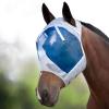Harrison Howard CareMaster Horse Fly Mask Standard Silver/Purple Retro Large Full Size(New Silver/Blue Retro)