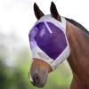 Harrison Howard CareMaster Horse Fly Mask Standard Silver/Purple Retro Large Full Size(Silver/Purple)