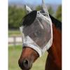 Harrison Howard CareMaster Horse Fly Mask UV Protective Fine Mesh with Extra Wool Soft Touch on Skin Champion Blue M(Silver)