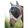 Harrison Howard CareMaster UV-Proof Great Air Flow Fly Mask Standard with Ears Silver/Black Retro(Silver/Black)