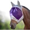Harrison Howard CareMaster UV-Proof Great Air Flow Fly Mask Standard with Ears Silver/Black Retro(Silver/Purple)