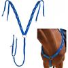Harrison Howard Equestrian Horse Breast Collars Soft Durable Braided Paracords Royal Blue(Royal Blue)