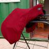 Harrison Howard Fleece Horse Saddle Cover for GP/CC Horse Saddle Cover Reliable Protection Dust Prevention Machine Washable – Red(Red)