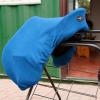 Harrison Howard Fleece Horse Saddle Cover for GP/CC Horse Saddle Cover Reliable Protection Dust Prevention Machine Washable – Red(Sky Blue)