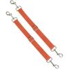 Harrison Howard Half-Way Elastic Horse Leg Straps Replacement Horse Blanket Sheet Leg Straps Adjustable Length w/Flexibility Orange Full Large(Orange)