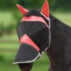 Harrison Howard Horse Fly Mask Long Nose with Ears Fuchsia/Navy M Cob(Orange /black)