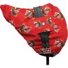 Harrison Howard Premium Waterproof/Breathable Fleece-Lined Saddle Cover Scarlet Red(Patriot Eagle)