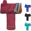 Harrison Howard Premium Western Saddle Cover Fender Protection with Unique Fleece Lining to Avoid Unnecessary Wear/Tear Perfect for Travelling-Teal(Burgundy)