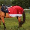 Harrison Howard Quarter Horse Fleece and Mesh Exercise Sheet Breathable Comfort Turnout Horse Blanket Hi-Viz Competition Rug Red L