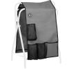 Harrison Howard Saddle Rack Cover with Pockets – Waterproof Saddle Protector and Horse Tack Organizer for Stable & Barn Storage (Saddle Rack Not Included)-Black(Grey)