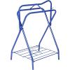Harrison Howard Saddle Stand Freestanding Full-Size Portable Floor Horse Saddle Rack Secure Saddle Blue(Blue)