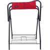 Harrison Howard Saddle Stand Freestanding Full-Size Portable Floor Horse Saddle Rack with Fabric Adds Protection to Underside of Saddle Prevents Bar Indentations Secure Saddle Saddle Black(Red)