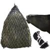 Harrison Howard Slow Feeder Hay Net for Horses and Goats – 2″x2″ Mesh for Controlled Grazing Black 40-Inch