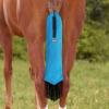 Harrison Howard Smooth Lightweight Adjustable Fastener Nylon Horse Tail Bag with Fringe(Azure Blue)