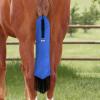 Harrison Howard Smooth Lightweight Adjustable Fastener Nylon Horse Tail Bag with Fringe(Champion Blue)