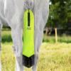 Harrison Howard Smooth Lightweight Adjustable Fastener Nylon Horse Tail Bag with Fringe(Fluorescent Green)