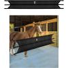 Harrison Howard Stall Guard for Aisle Home Barn Use with Sturdy Spring Hooks and D-Rings Adjustable Straps Aisle Stall Guard for Horses Black(Black)