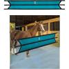Harrison Howard Stall Guard for Aisle Home Barn Use with Sturdy Spring Hooks and D-Rings Adjustable Straps Aisle Stall Guard for Horses Black(Dark Teal)