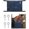 Harrison Howard Stall Guard for Horse Barn with Adjustable Straps and Sturdy Spring Hooks Included Horse Stall Guard, Black(Navy)