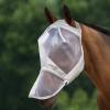 Harrison Howard CareMaster Horse Fly Mask Full Face No Ears Moonlight Silver Large Full Size(Moonlight Silver)