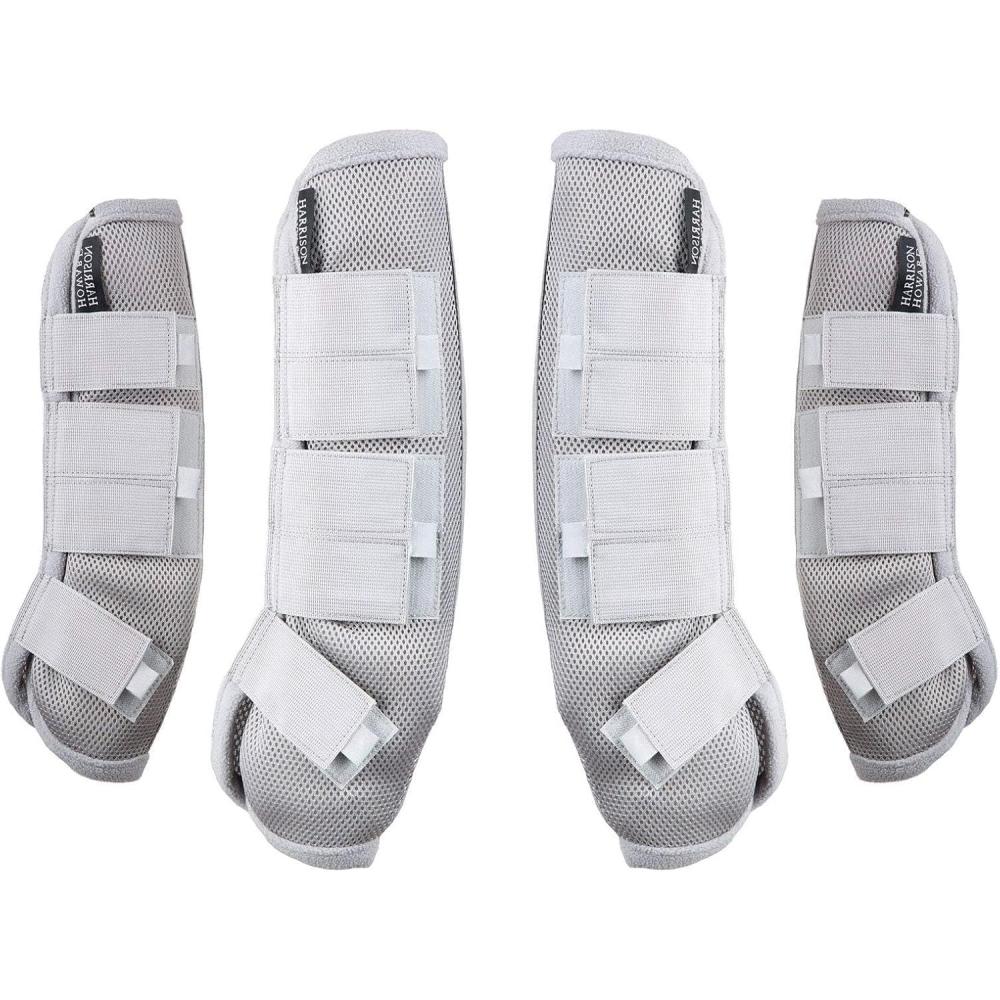 imageHarrison Howard Horse Fly Boots Leg Guards Fly Boots Protection Set of 4 Amethyst Large Full SizeSilver