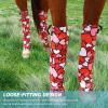 Harrison Howard Loose Fitting Horse Leg Socks Horse Socks Comfortable and Easy to Wear Set of 4(Cute Hearts)
