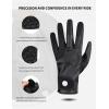 Harrison Howard All-Season PU Leather Horse Riding Gloves Horseback Riding Gloves for Equestrians with Non-Slip Silicone Palm(Black)