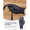 Harrison Howard All-Season PU Leather Horse Riding Gloves Horseback Riding Gloves for Equestrians with Non-Slip Silicone Palm(Navy)