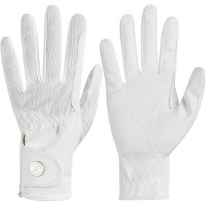 Harrison Howard All-Season Horse Riding Gloves, Riding Gloves Equestrian Women with Non-Slip Silicone Palm Adds Rein Control(White)